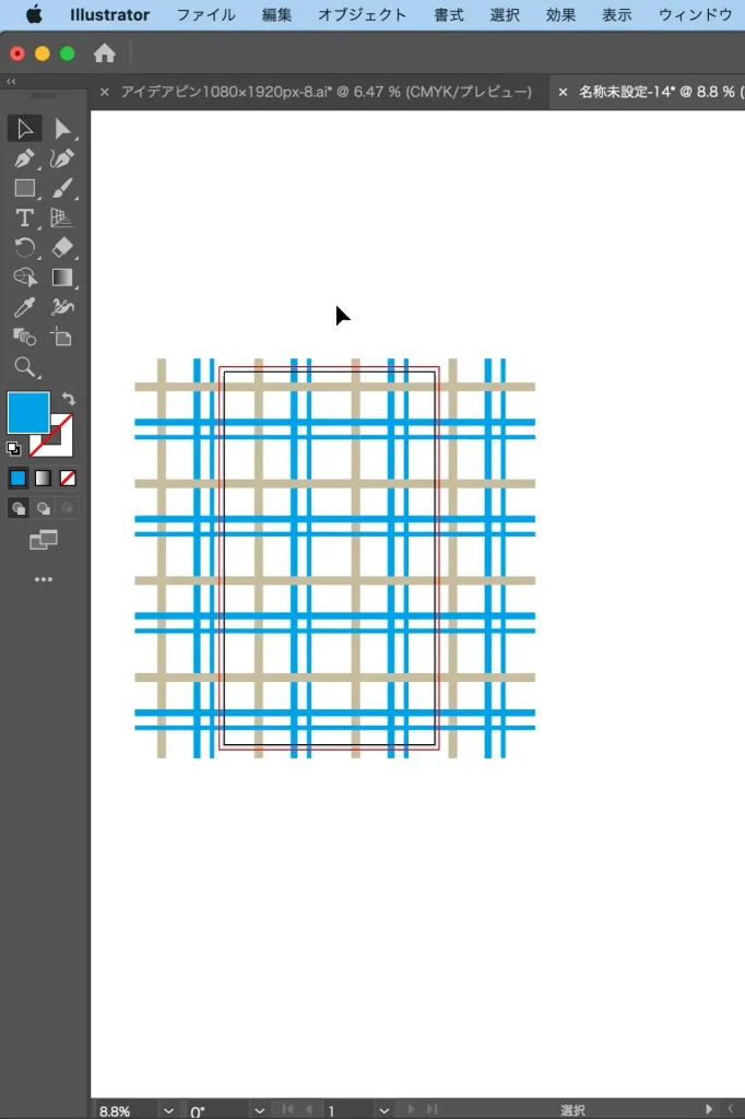 超簡単 イラレでおしゃれなチェック柄を作る方法を解説
